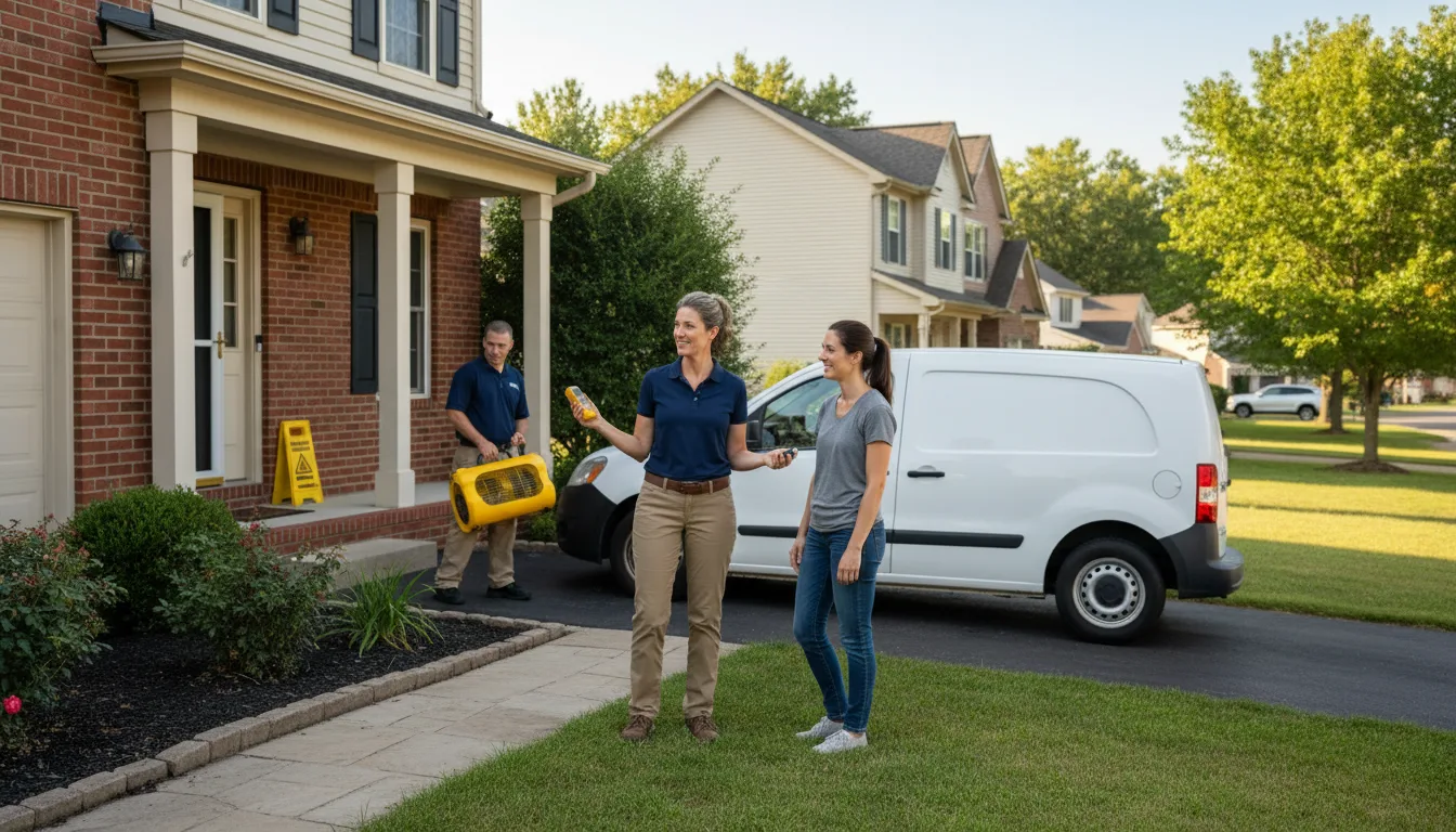 Water restoration image for Dehumidification And Cleanup Services in Theodosia, MO